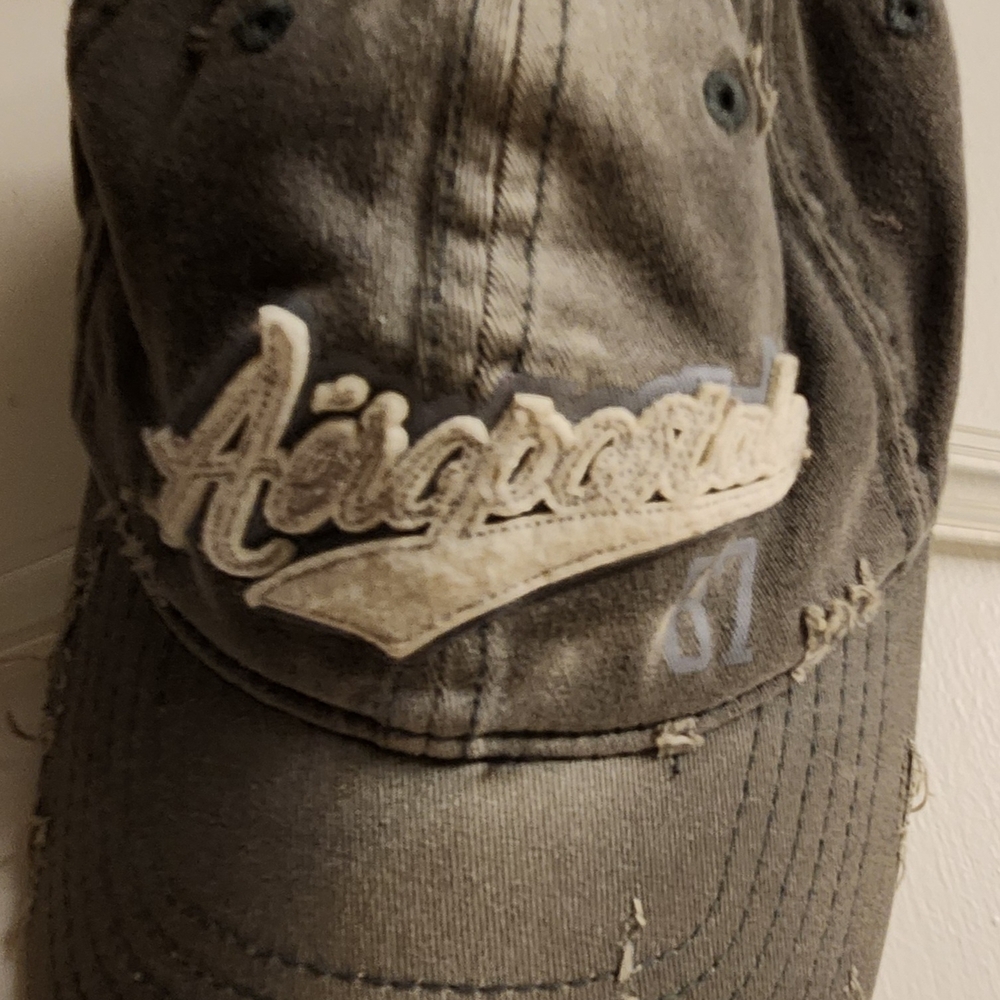 Aeropostale Distressed Gray Cap